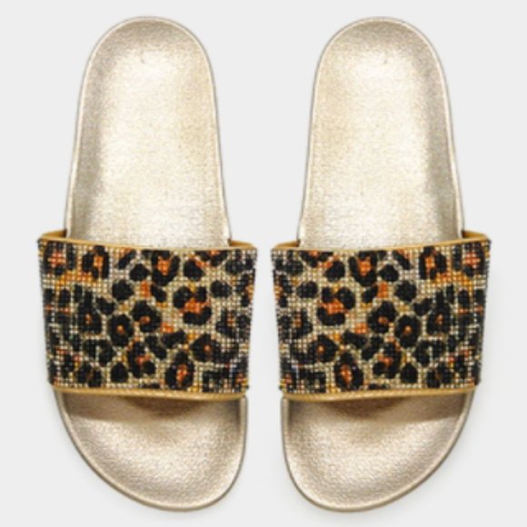 new bling animal print slides - Picture 1 of 1